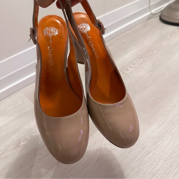 Chic Beige Slingback Heels - Picture 9 of 11